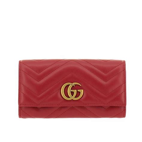 gucci womens wallet red|gucci wallet women small.